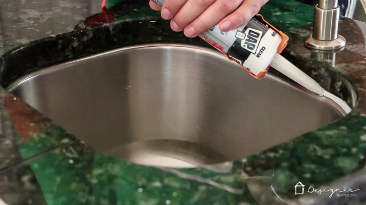 silicone caulk product for undermount kitchen sink