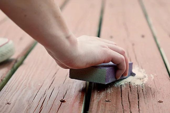 sanding exterior repair